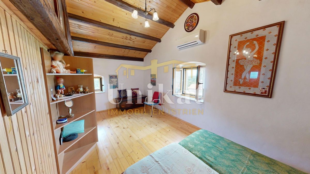 Proprietà con due case in pietra - piscina e ampio giardino